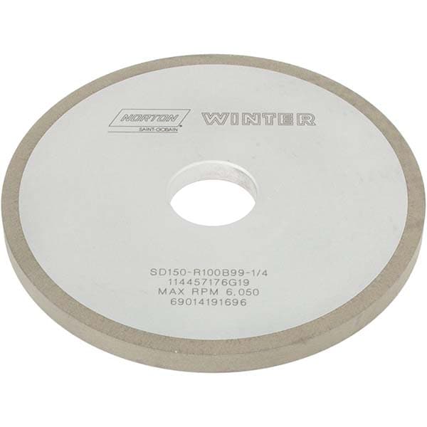 Norton 69014191696 6" Diam x 1-1/4" Hole x 3/8" Thick, 150 Grit Surface Grinding Wheel Image