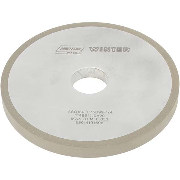 Norton 69014191698 6" Diam x 1-1/4" Hole x 1/2" Thick, 150 Grit Surface Grinding Wheel Image