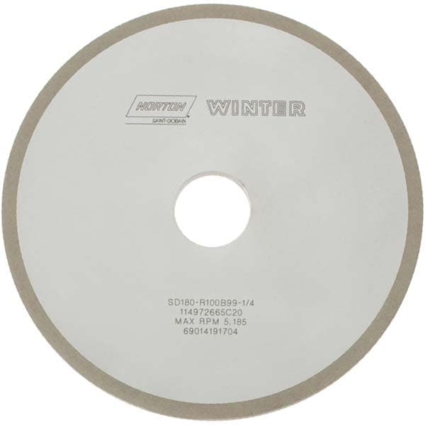 Norton 69014191704 7" Diam x 1-1/4" Hole x 1/4" Thick, 180 Grit Surface Grinding Wheel Image