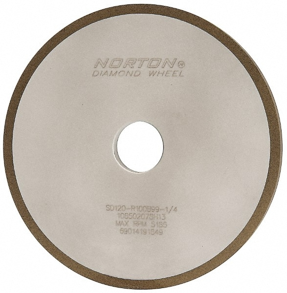 Norton 69014191849 7" Diam x 1-1/4" Hole x 3/8" Thick, 120 Grit Surface Grinding Wheel Image