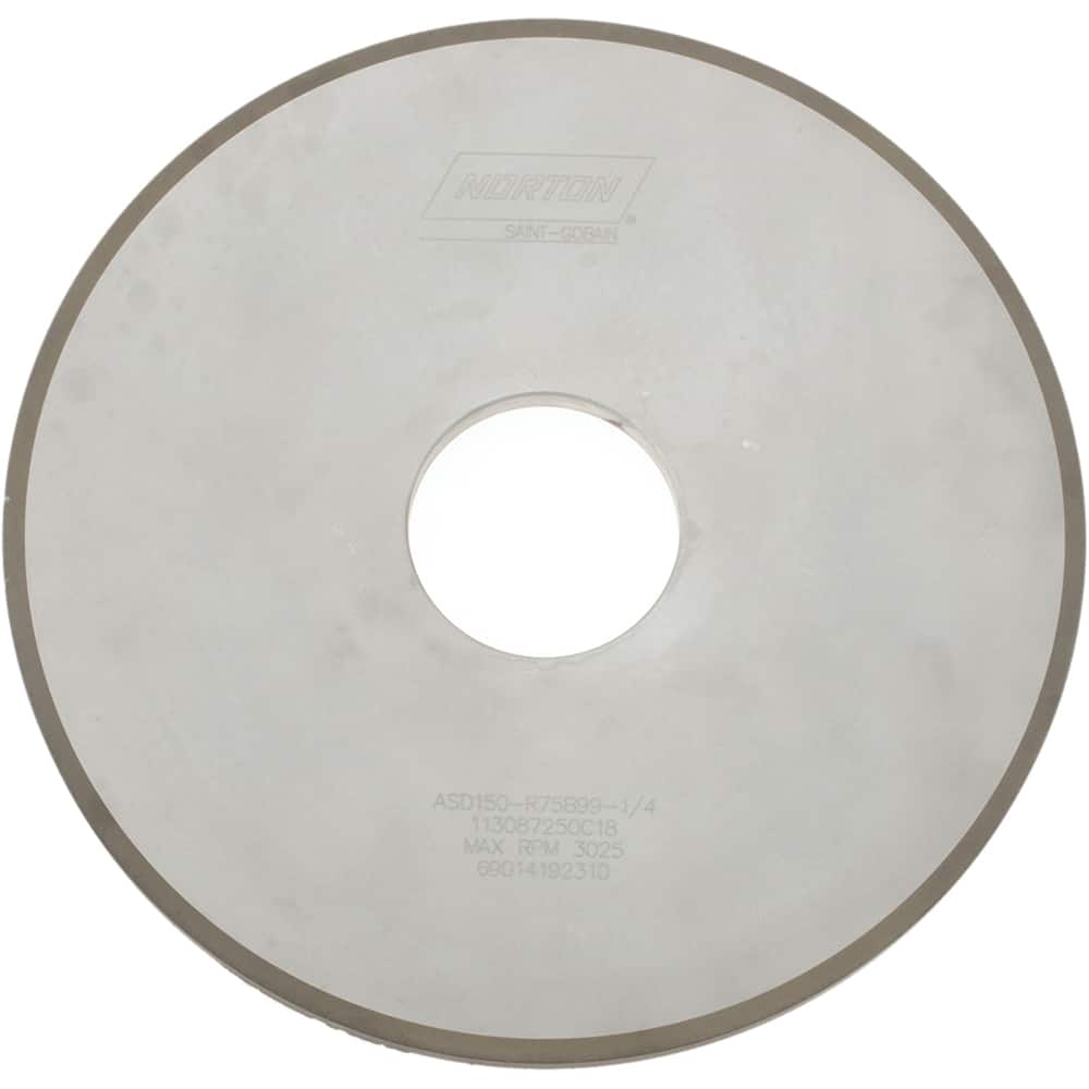 Norton 69014192310 12" Diam x 3" Hole x 1/2" Thick, 150 Grit Surface Grinding Wheel 