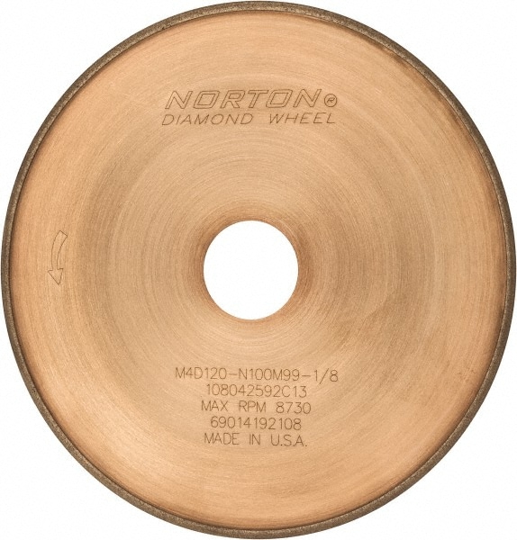 Norton 69014192108 7" Diam x 1-1/4" Hole, 120 Grit Surface Grinding Wheel Image