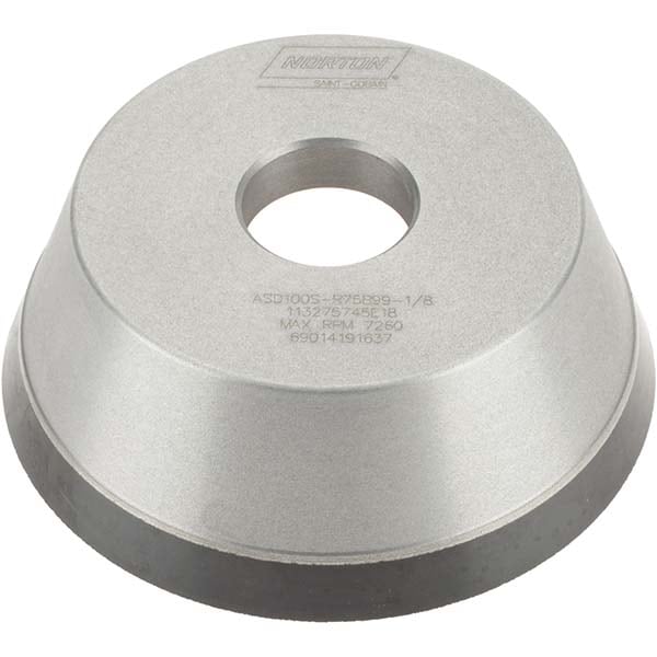 Norton 69014191637 Tool & Cutting Grinding Wheel: 5" Dia, 100 Grit, Type 11 Image