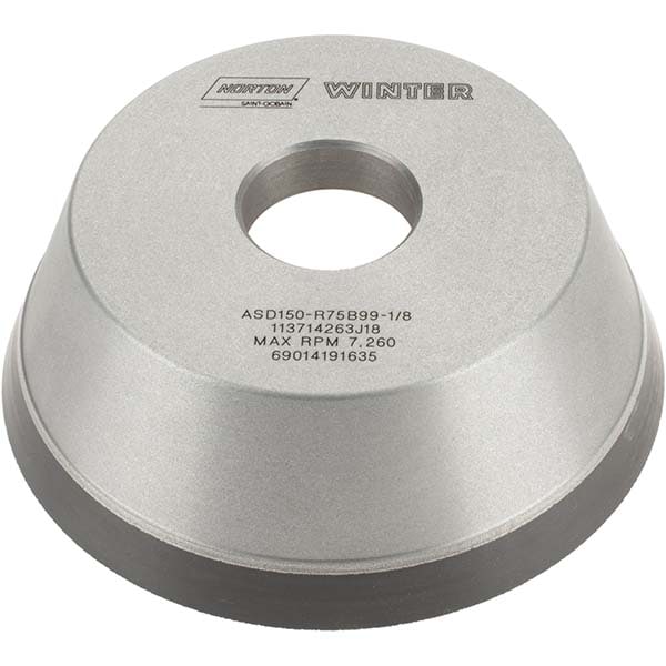 Norton 69014191635 Tool & Cutting Grinding Wheel: 5" Dia, 150 Grit, Type 11 Image