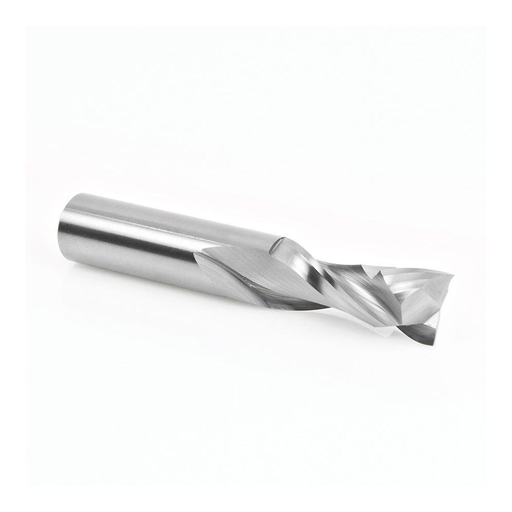 Spiral Router Bit: 0.5" Dia, 1.25" LOC, 1/2" Shank Dia, Compression