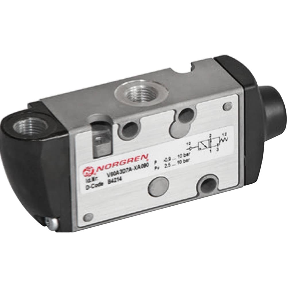 Direct-Operated Solenoid Valves; Pressure: 150 ; Number of Positions: 2 ; Actuator Type: Air ; Return Type: Spring ; Outlet Size (Inch): 1/8 ; Width (Decimal Inch - 4 Decimals): 1.5000