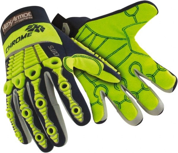 HexArmor. 4027-M (8) Cut, Puncture & Abrasive-Resistant Gloves: Size M, ANSI Cut A8, ANSI Puncture 1, Cotton & SuperFabric 
