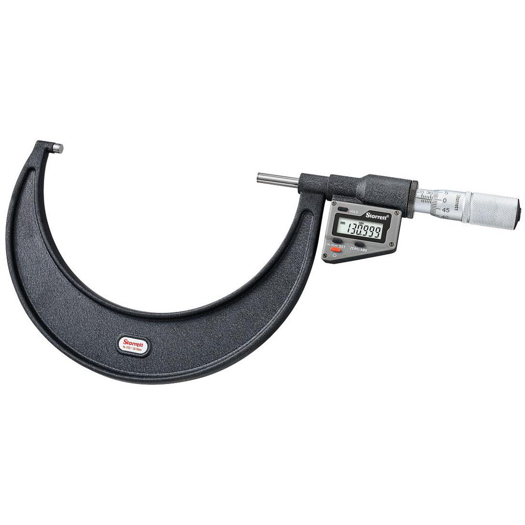 Starrett Electronic Outside Micrometers: Micrometer Type: Digital Outside; Minimum Measurement (mm): 125 | Part #62440