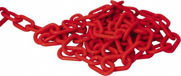 Chain: Plastic, Red, 50' Long, 2" Wide