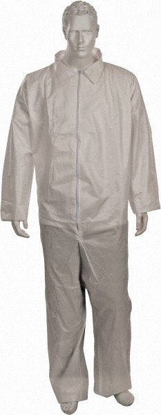 PRO-SAFE KM-CVL-KG-5XL Disposable Coveralls: Size 5X-Large, 1.6 oz, Film Laminate, Zipper Closure Image