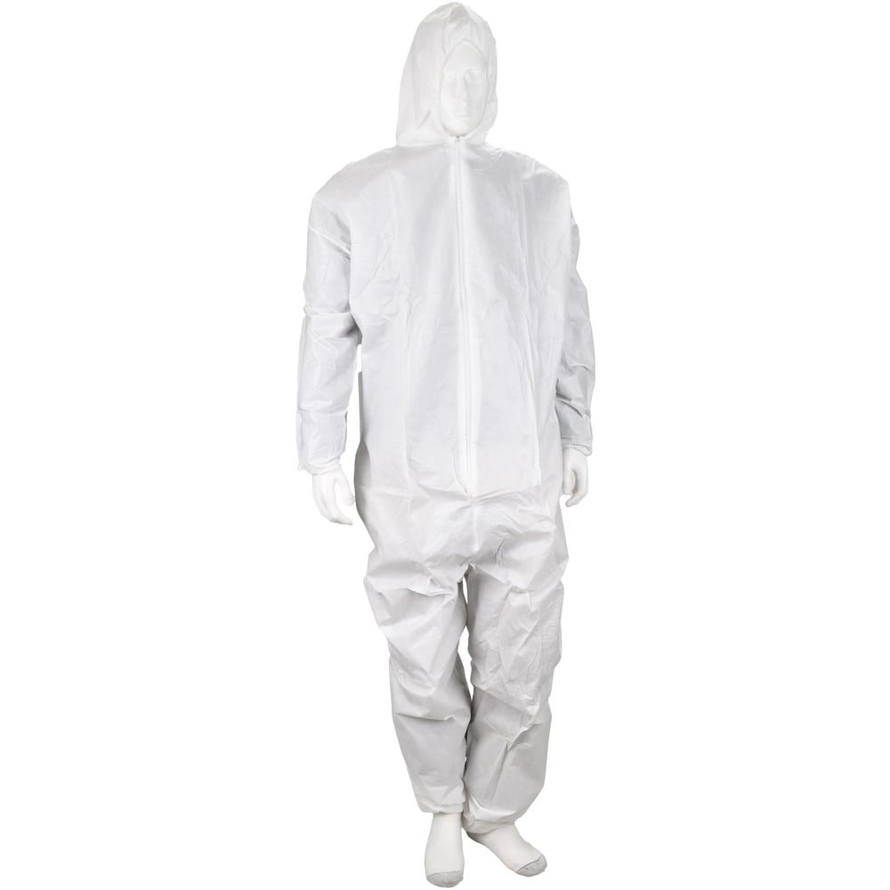 Coverall: White, Non-Disposable, Small, 50G, Pack