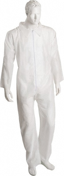 PRO-SAFE KM-CVLSMSREGO5X Non-Disposable Rain & Chemical-Resistant Coverall: White, SMS Image