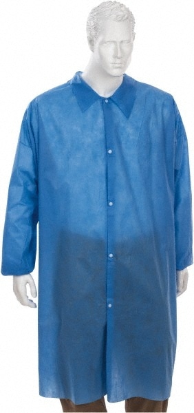 PRO-SAFE KM-LC0-BE-SMS-5 Pack of (30) Size 5XL Blue Lab Coats without Pockets Image