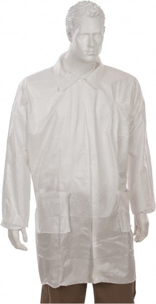 PRO-SAFE KM-LC3-WE-KG-SM Pack of (30) Size S White Lab Coats with 3 Pockets 