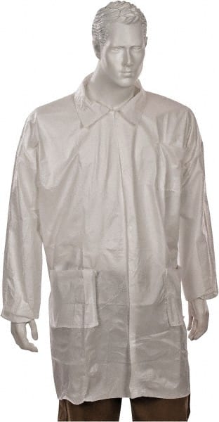 PRO-SAFE KM-LC3-WE-KG-5X Pack of (30) Size 5XL White Lab Coats with 3 Pockets 