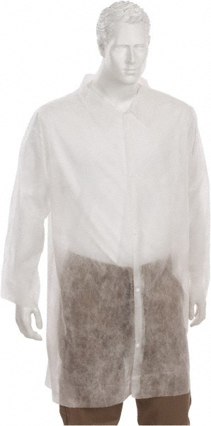 Pack of (30) Size 4XL White Lab Coats without Pockets