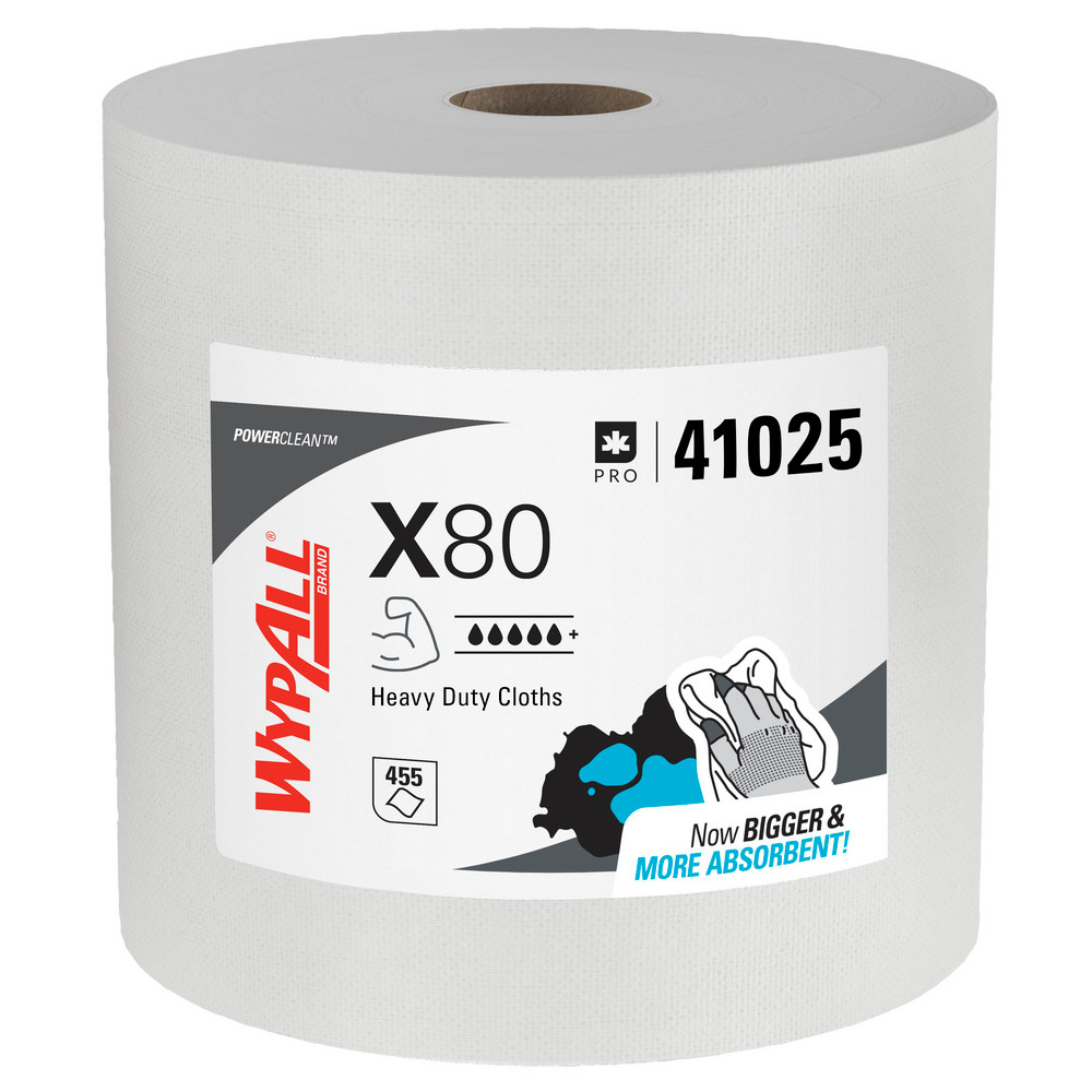 WypAll - PowerClean™ x80 Heavy Duty Cloths (41025), Jumbo Roll