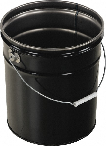 Vestil - 5 Gal Black Steel Pail - 73725558 - MSC Industrial Supply