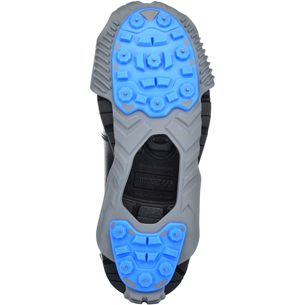 Overshoe Ice Traction: Stud Traction, Pull-On Attachment, Size 10 to 11.5 - Unisex