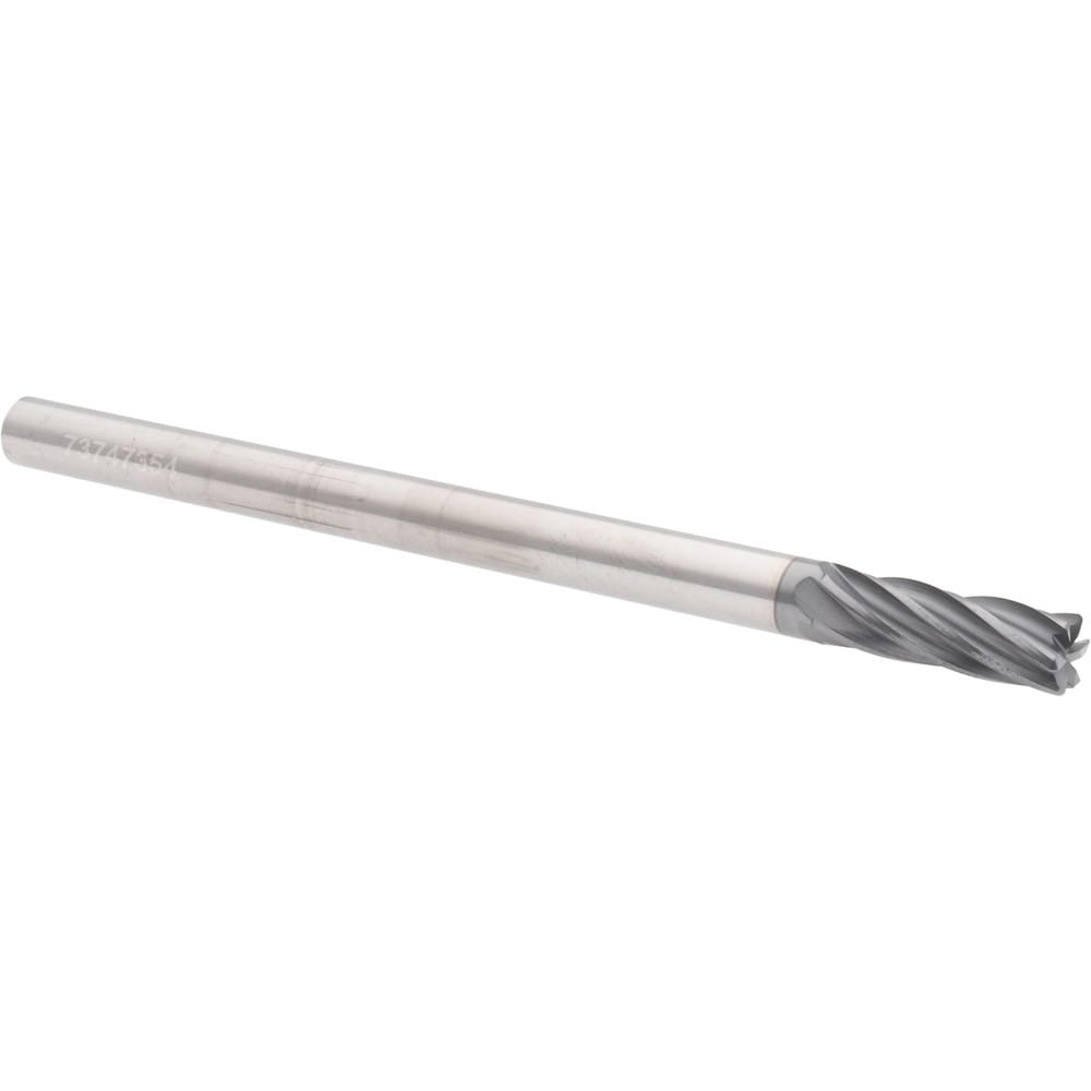 Accupro 625-L-2500-020- Corner Radius End Mill: 1/4" Dia, 3/4" LOC, 0.02" Radius, 6 Flutes, Solid Carbide Image