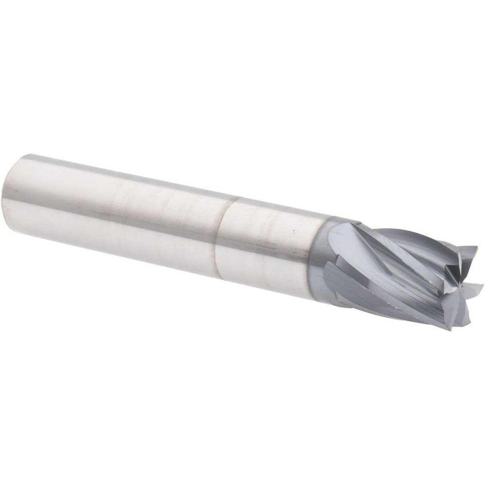 Accupro 625-S-5000-C11 Square End Mill: 1/2 Dia, 5/8 LOC, 1/2 Shank Dia, 3 OAL, 6 Flutes, Solid Carbide 