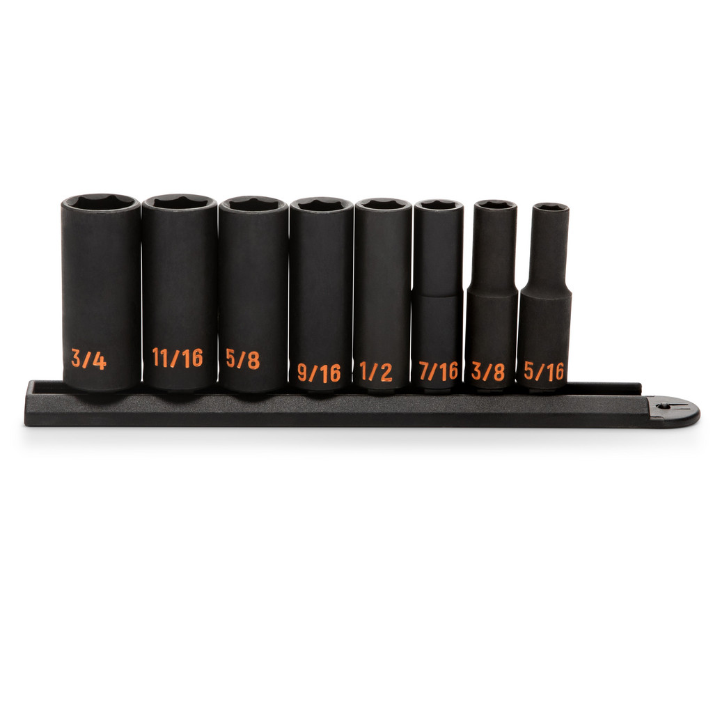 GEARWRENCH - Socket Set: Impact, 8 Pc, 3/8