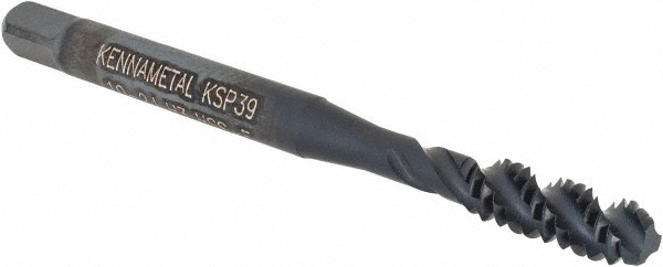 Kennametal 5455867 Spiral Point Tap: #10-24, 2 Flutes, Plug, 2B/3B, Vanadium High Speed Steel, TiCN/TiN Finish Image