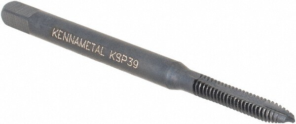 Kennametal 5455236 Spiral Point Tap: #3-48, 2 Flutes, Plug, 2B, Vanadium High Speed Steel, Oxide Finish Image