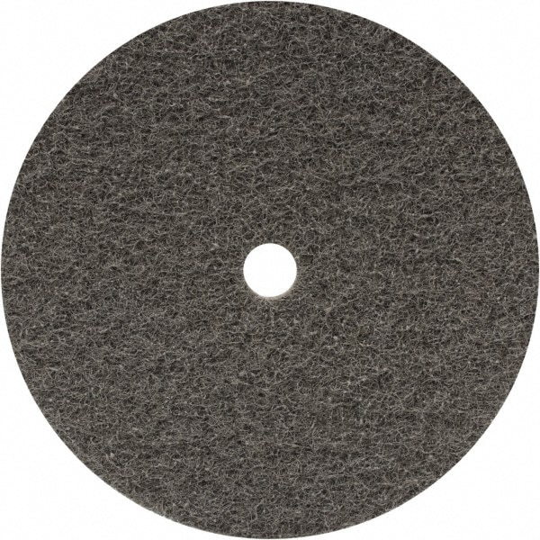 Deburring Disc: 4-1/2" Dia, 7/16" Hole, Super Fine Grade, Aluminum Oxide