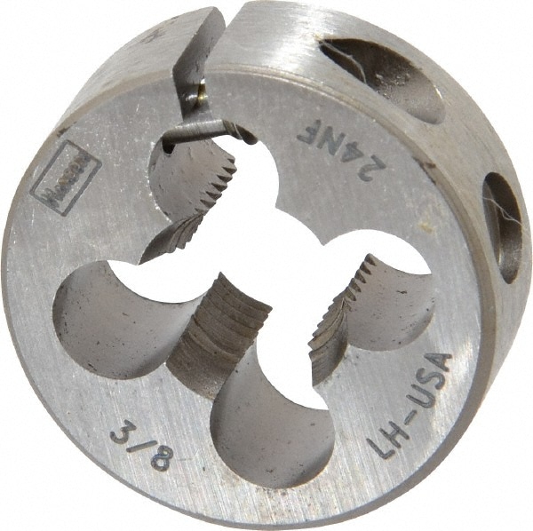 Irwin Hanson 7536 Round Die: 3/8-24, 3/8" OD, Carbon Steel 