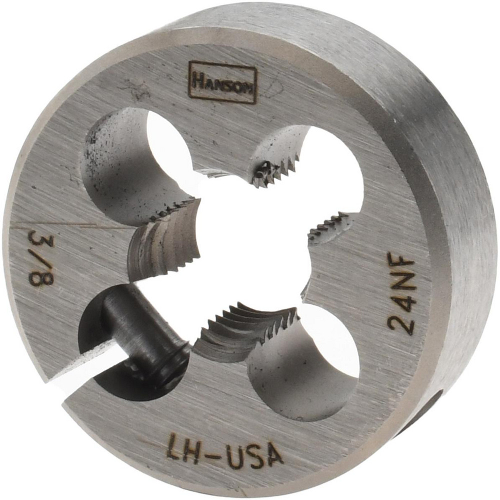 Round Die: 3/8-24, 1" OD, Carbon Steel