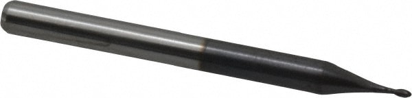 Accupro 12177025 Ball End Mill: 0.0313" Dia, 0.0938" LOC, 2 Flute, Solid Carbide Image