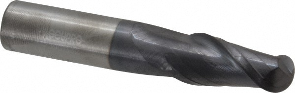 Accupro 12177055 Ball End Mill: 0.625" Dia, 1.25" LOC, 2 Flute, Solid Carbide Image