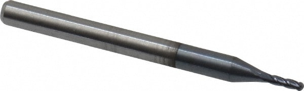 Accupro 12177103 Ball End Mill: 0.0469" Dia, 0.1406" LOC, 4 Flute, Solid Carbide Image