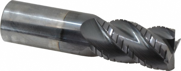 Accupro 12185000 1" Diam 4-Flute 40&deg; Solid Carbide Square Roughing & Finishing End Mill Image