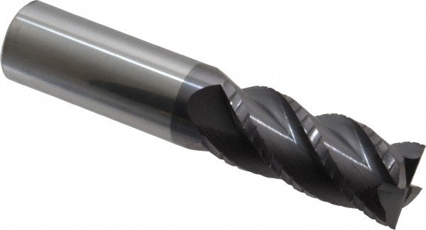 Accupro 12185001 1" Diam 4-Flute 40° Solid Carbide Square Roughing & Finishing End Mill Image