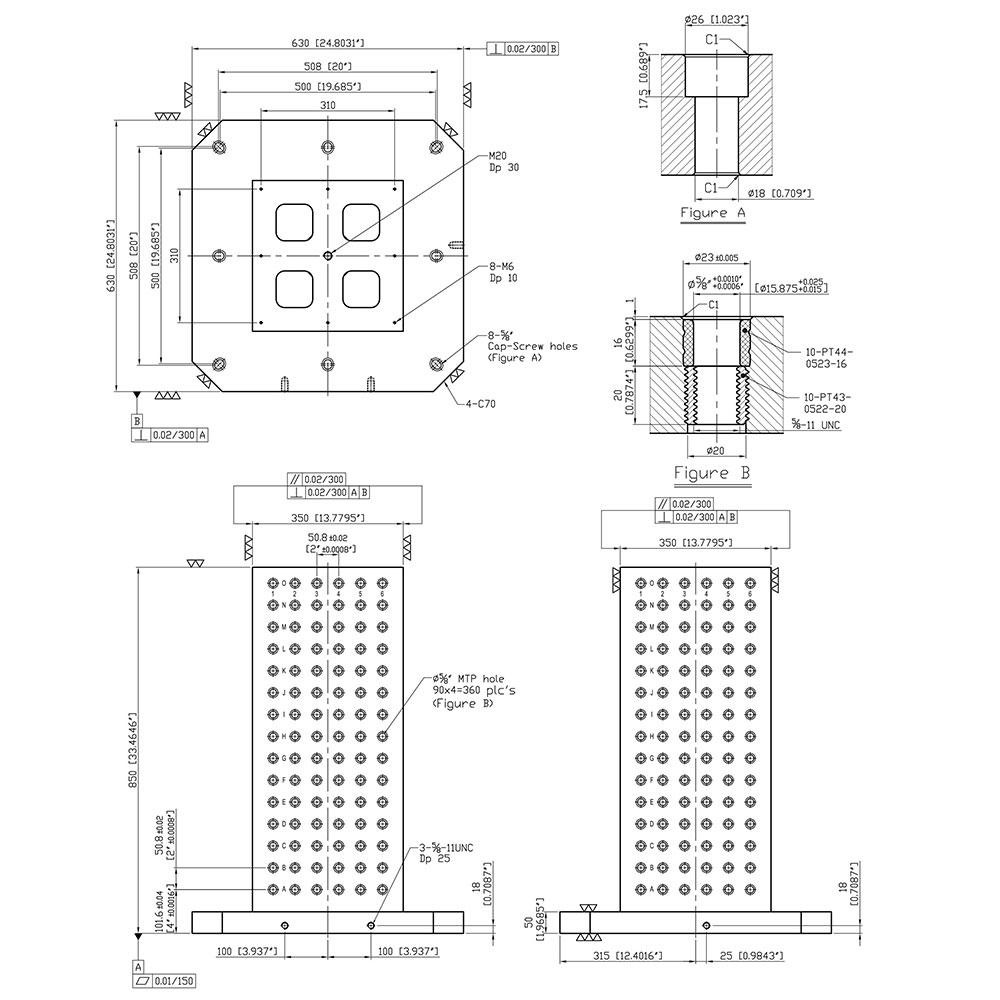 Square Column Size Chart TombstoneCity - Square Fixture Column: Cast Iron, 630.0 Square Size, 24 ...