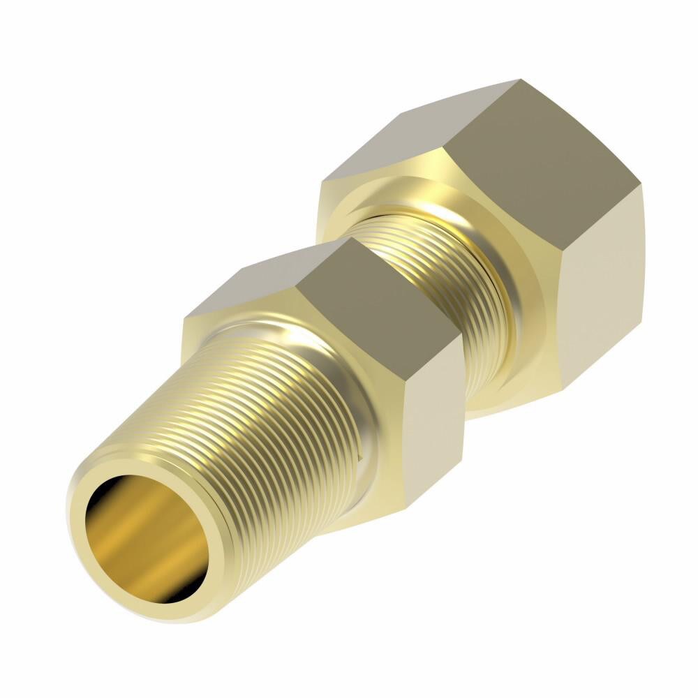 Compression Tube Connector: 1/16" Thread, Compression x MNPT