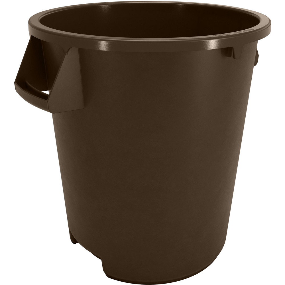 Carlisle - Bronco™ 10 gal Round Trash Container, Brown | MSC Direct