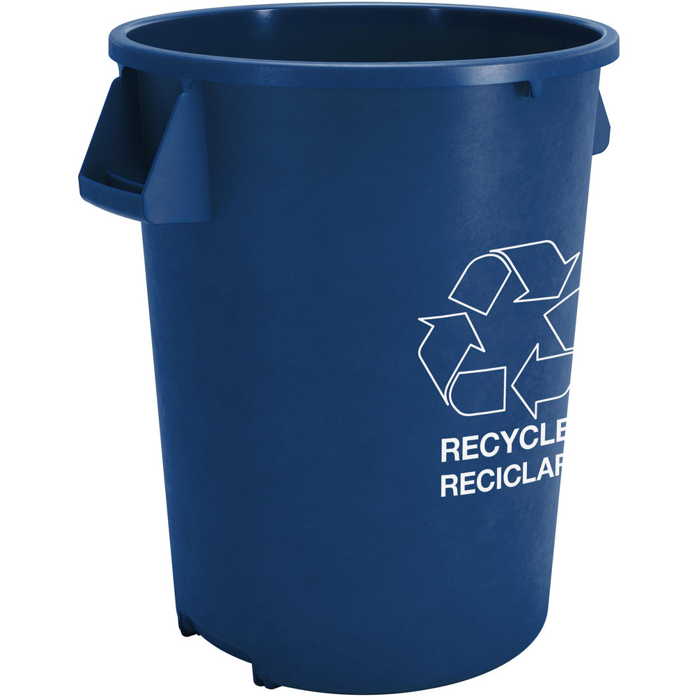Trash Cans & Recycling Containers; Product Type: Recycling Container ; Type: Recycle Container ; Container Capacity: 32.00 ; Container Shape: Round ; Lid Type: No Lid ; Container Material: Polyethylene