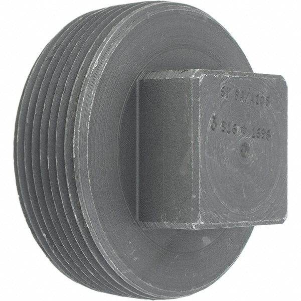 Anvil 361302201 Black Square Plug: 3", Threaded Image