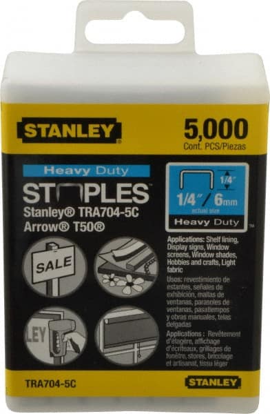 STANLEY TRA708T 1/2-Inch SharpShooter Heavy Duty Staples, 1000 Ct