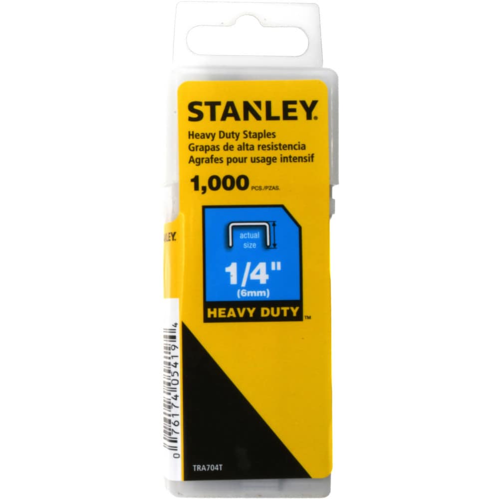 Galvanized Steel Heavy-Duty Power Crown Staple: 1/4" Leg Length