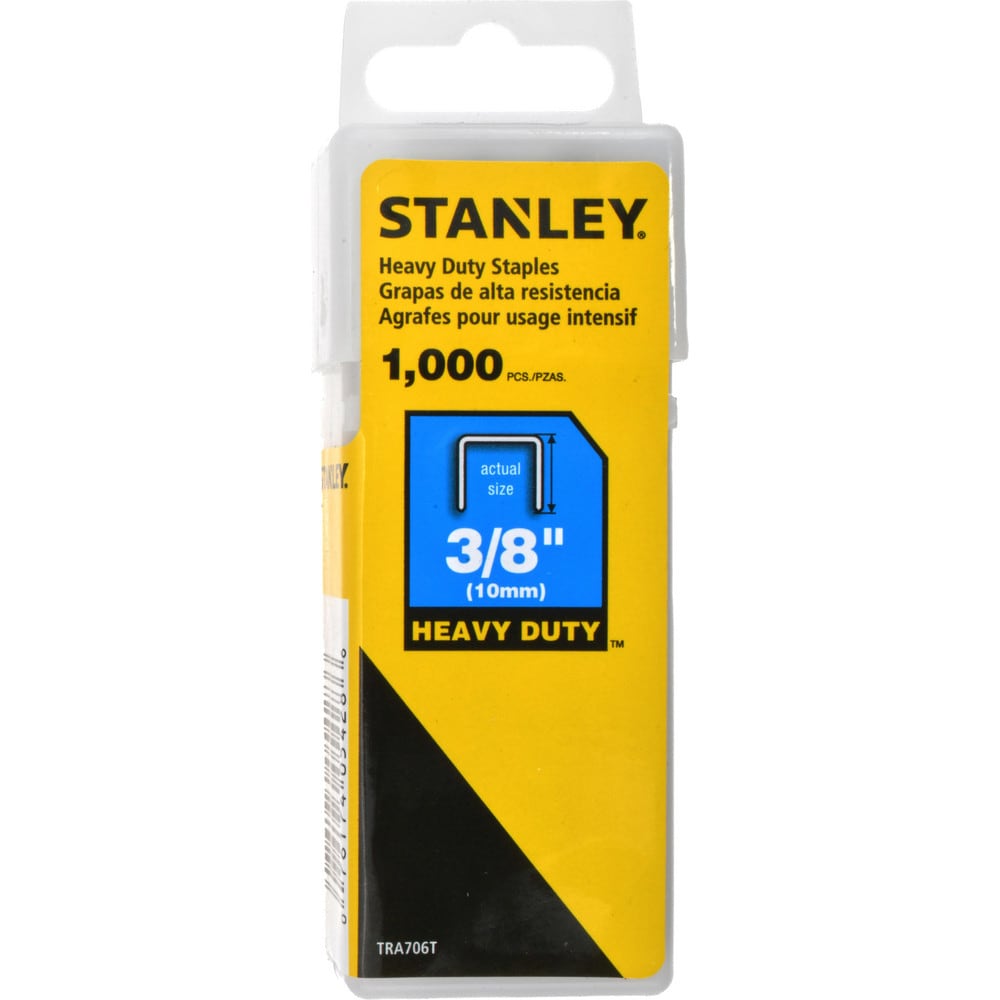 Galvanized Steel Heavy-Duty Power Crown Staple: 3/8" Leg Length