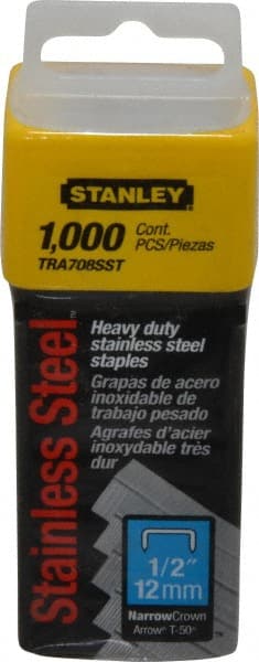 T50 1/2 in. Stainless-Steel Staples (1,000-Pack)