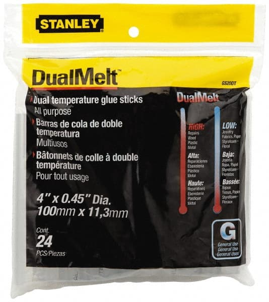 Stanley Dualmelt Glue Sticks, Dual Temperature, All Purpose - 24 pieces