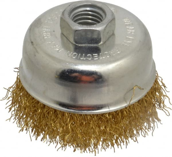 Value Collection - Cup Brush: 3″ Dia, 0.014″ Wire Dia, Brass