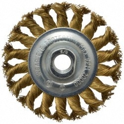 Value Collection 1510058350 Wheel Brush: 4" Wheel Dia, Knotted Image