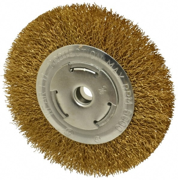 Value Collection 315010350 Wheel Brush: 6" Wheel Dia, Crimped Image