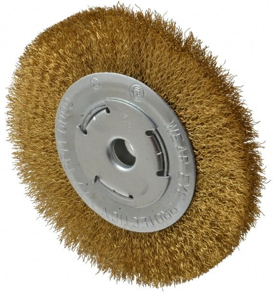 Wire Brush, Clipper 6 Wire Wheel for Angle Grinder, Coated Brass